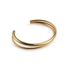 Elma - Multi Bangle Armband Rostfritt Stål - Guld