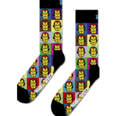 Black MARVEL™ Iron Man Crew Sock - Black, Yellow, Red, Blue, Green
