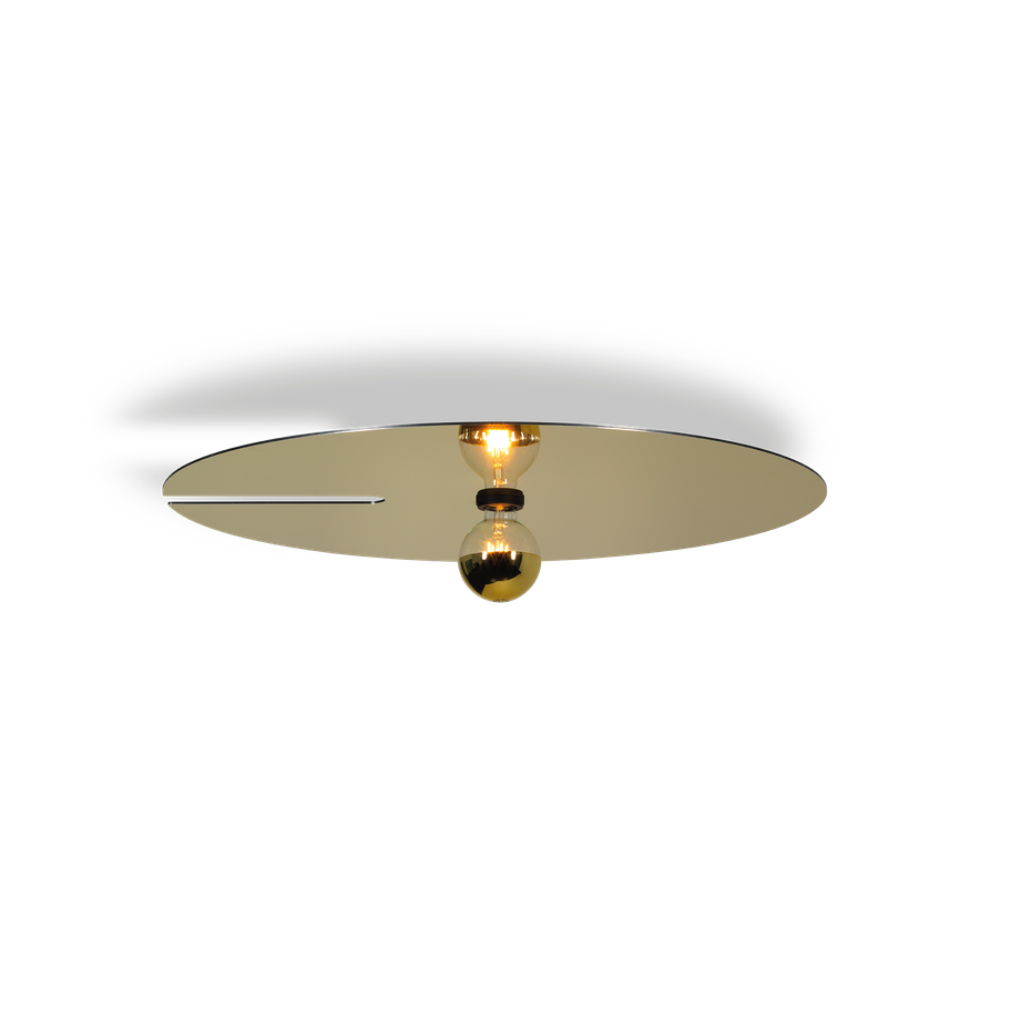 Mirro loftlampe Wever & Ducré - Mirro 1.0 guld / QA60 LED (til 1.0)