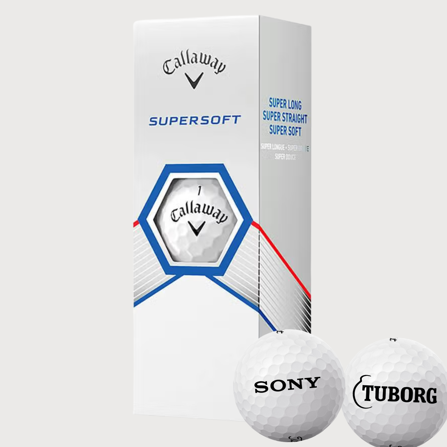 Golfbolde med Express Logo - Callaway SuperSoft