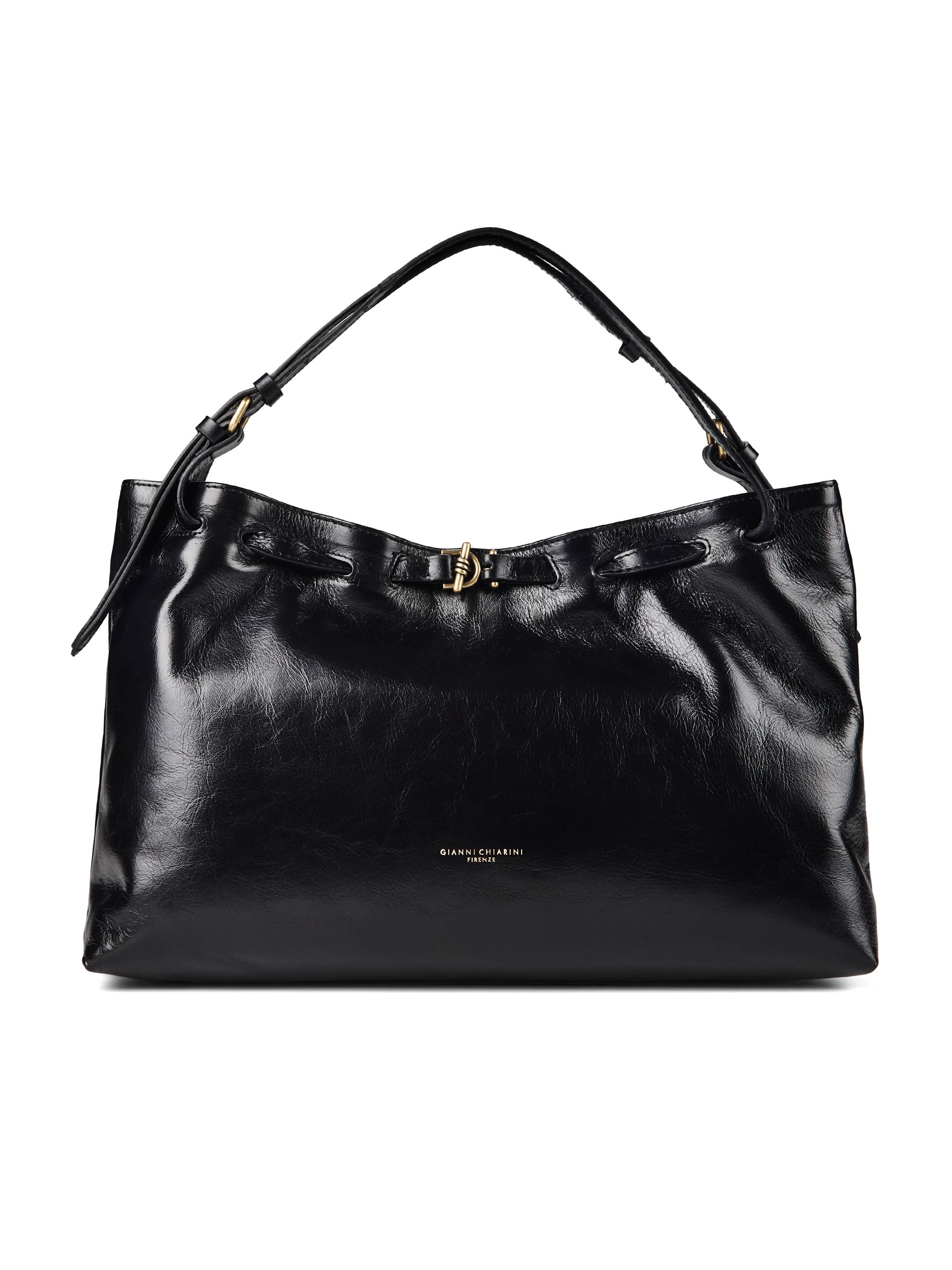 Gianni Chiarini Mimi Skuldertaske Læder 43 cm  Sort