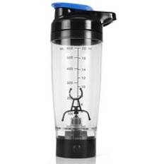 Automatisk proteinshaker 600ml milj&#xF6;v&#xE4;nliga proteinshaker koppar milkshake shaker cup min vattenflaska smart mixer kaffemixer - Svart