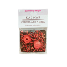 Mini Strawberry Delight  Mörk choklad med jordgubbar 20g