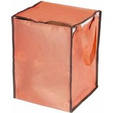 Shopping vagn väska bärbar folable tote väska kundvagn livsmedelsbutiker väskor med hjul rullande livsmedelsvagn shopping arrangör - orange