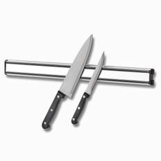 Magnetisk knivholder i aluminium - Grå - 46,5cm x 4,5cm x 1,9cm - Edith