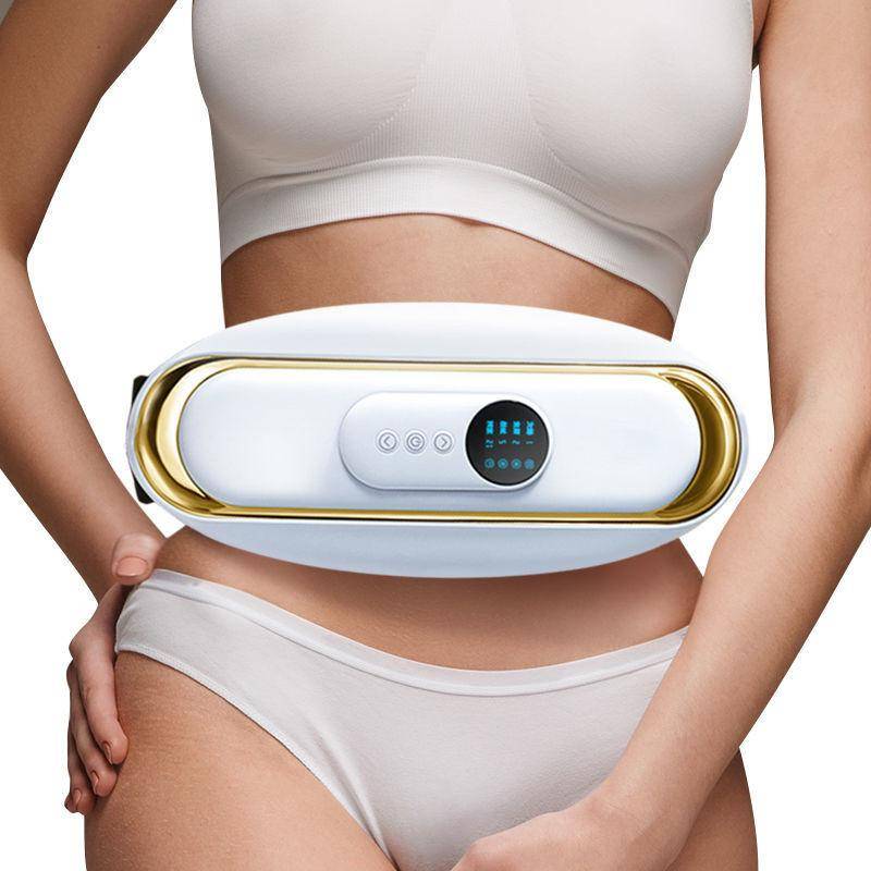 Kroppsbantning massageapparat Elektrisk massageapparat bantning bälte rygg massageapparat fettförbränning buken massage skönhet hälsa massage maskin vit