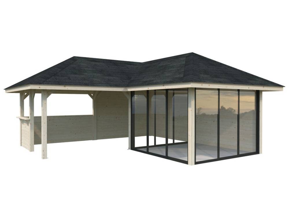 Havehus m/overdækning, Bianca 510, 24,9 m², natur