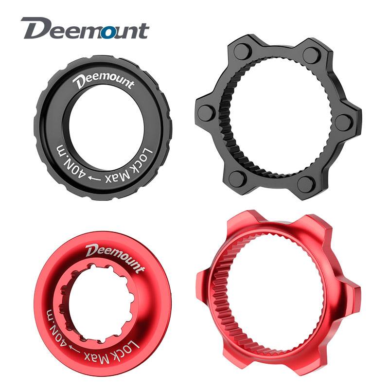 Deemount Bicycle Centerlock To 6-Hole Adapter Hub Center Lock Conversion 6 Bolt Rotor Adapter For MTB Road Bike Disc Brake DIY