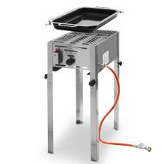 Gasolgrill med stekpanna Grill Master Mini 290x480mm 5,8kW - Hendi 154700
