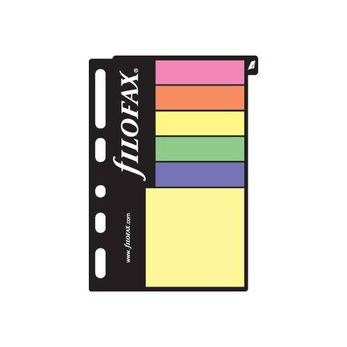 Stick-on-notes Filofax Pocket Refill, 5 färger, självhäftande (Pocket)