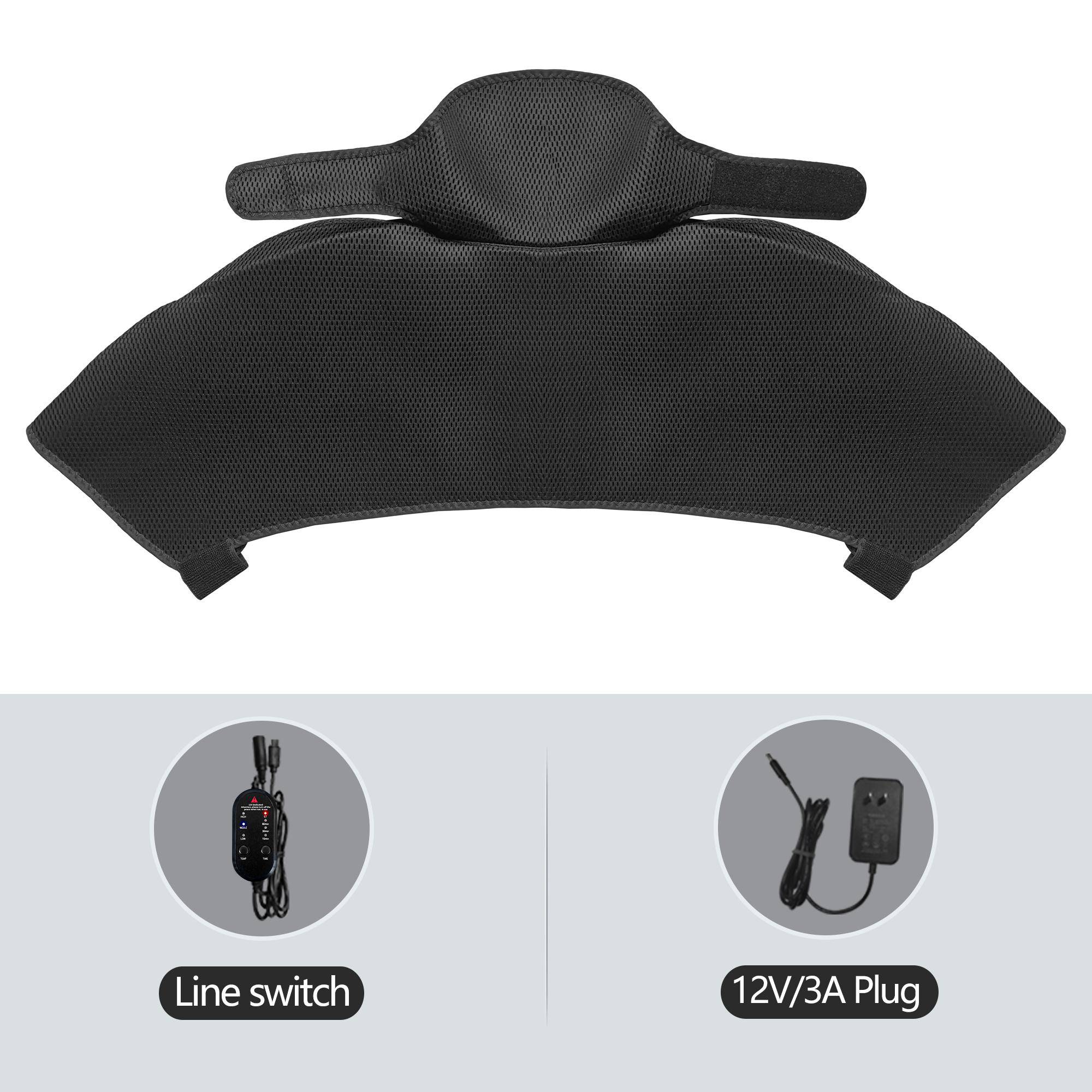 Heated Shoulder Back Massager 3 Heating Modes Relieves Neck Back Pain Muscle Soreness Cervical Strain UK-Plug