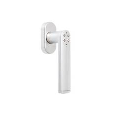 Terrassedørgreb mat chrome med kode