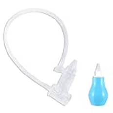 2 st Baby Nasal aspirator, baby nasal aspirator för nässköljning (blå och klar)