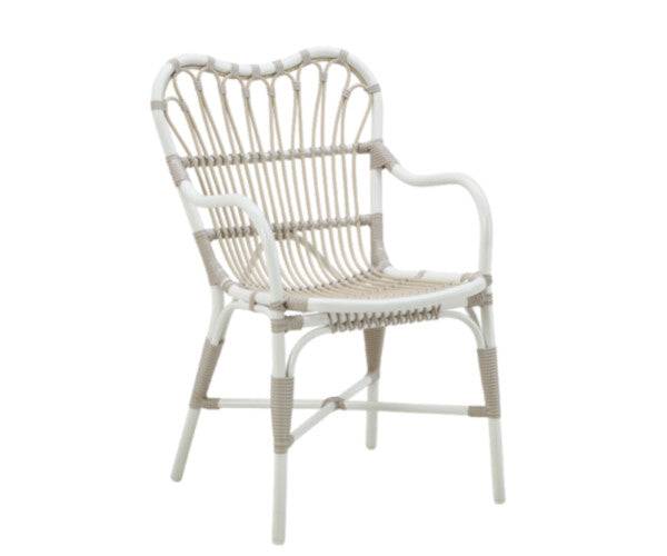 Sika Design Margret Exterior Spisebordsstol - Dove White - Black