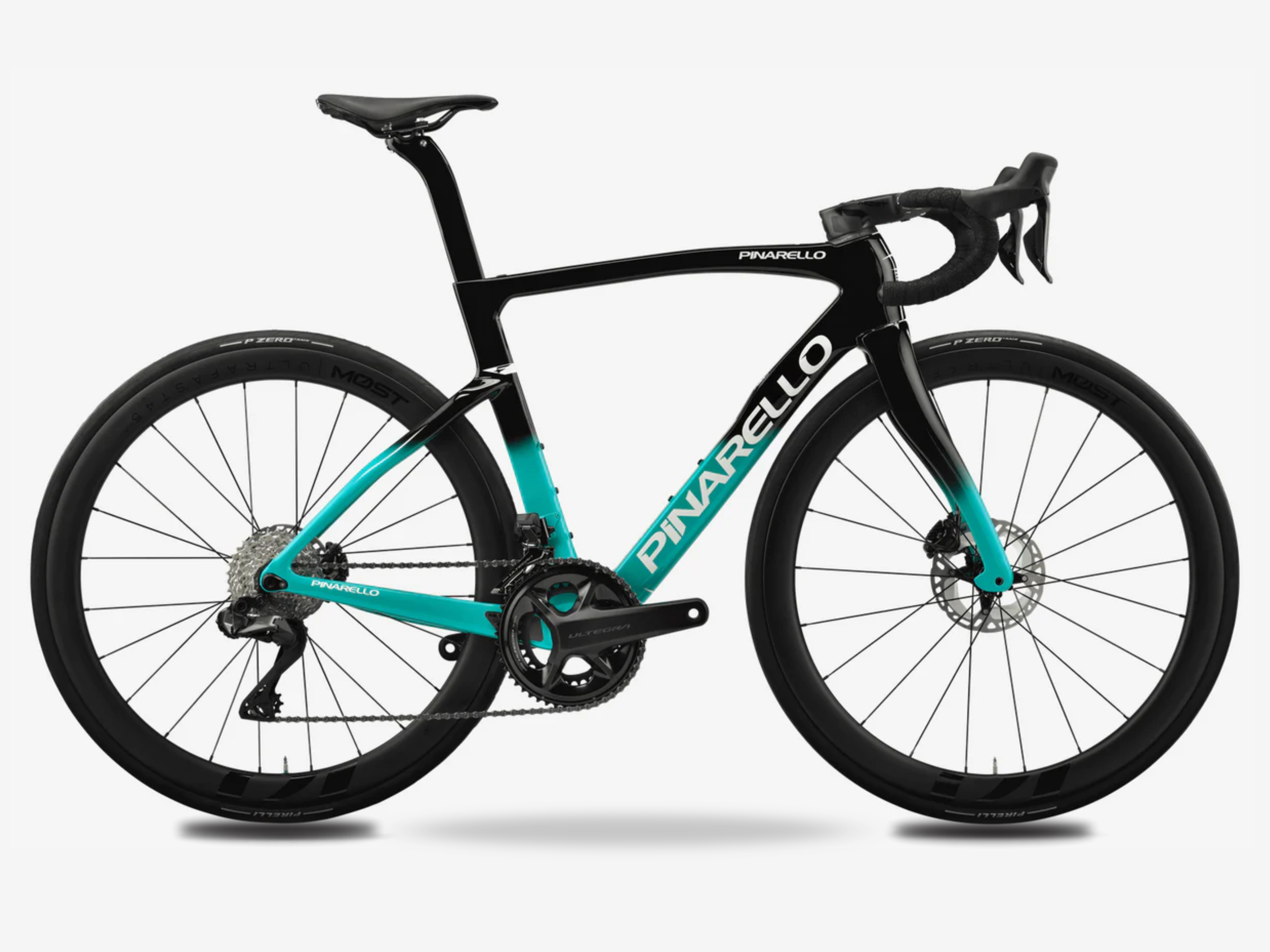 Pinarello F7 2023 - Shimano Ultegra R8170 Di2 2x12sp - MOST Ultrafast 40 - 043 / 530 / fastest red