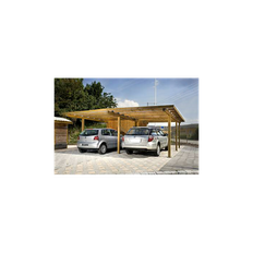 Dobbelt carport uden redskabsrum L. 480 cm. B. 600