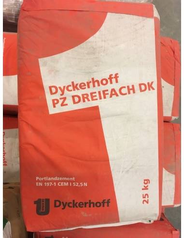 Cement 52,5 N - 25 kg pose.