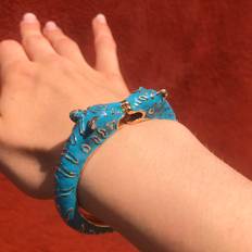 Leopard Bangle Turquoise