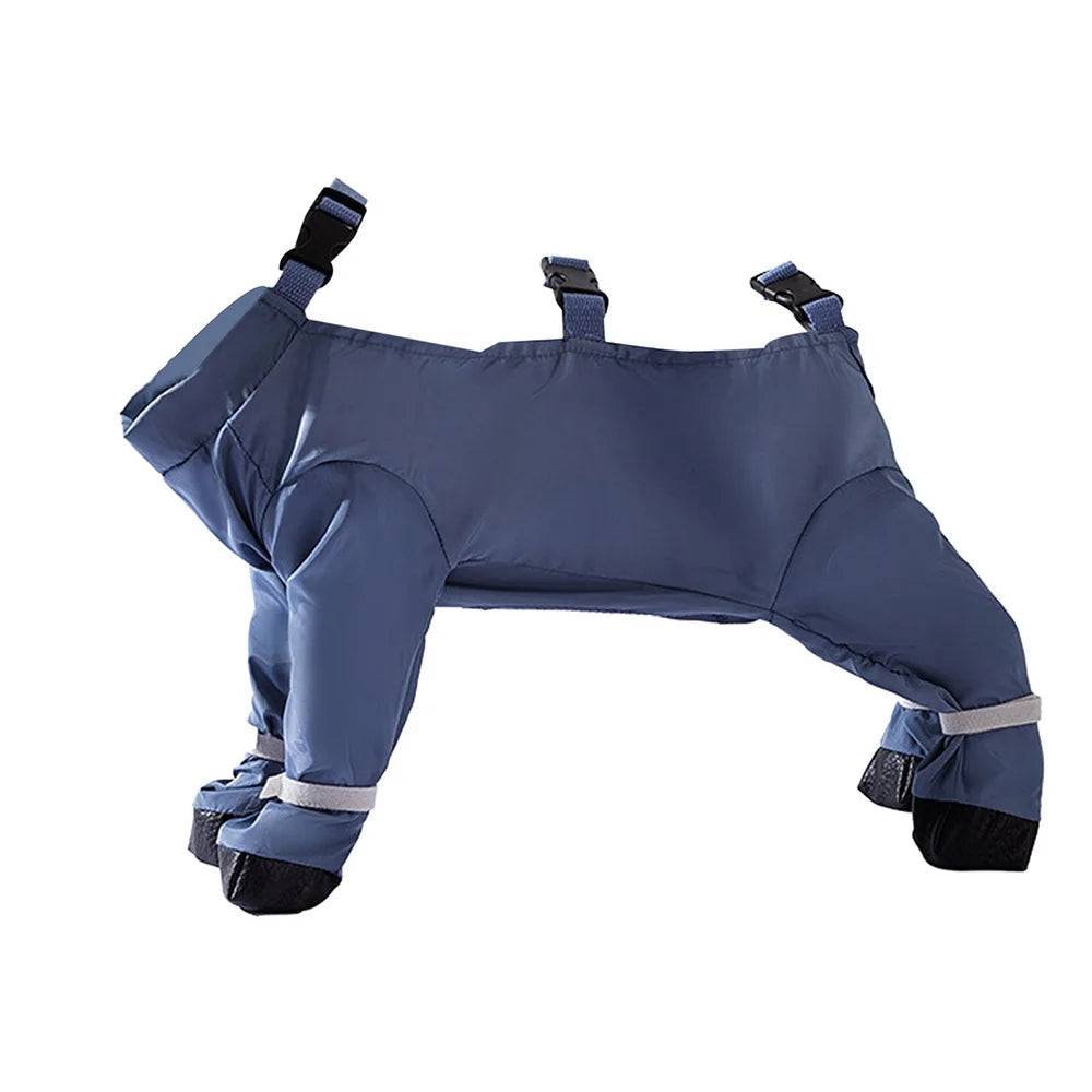 Waterproof Anti-Slip Dog Boots & Paw Protector Leggings - GRAY / L (L)