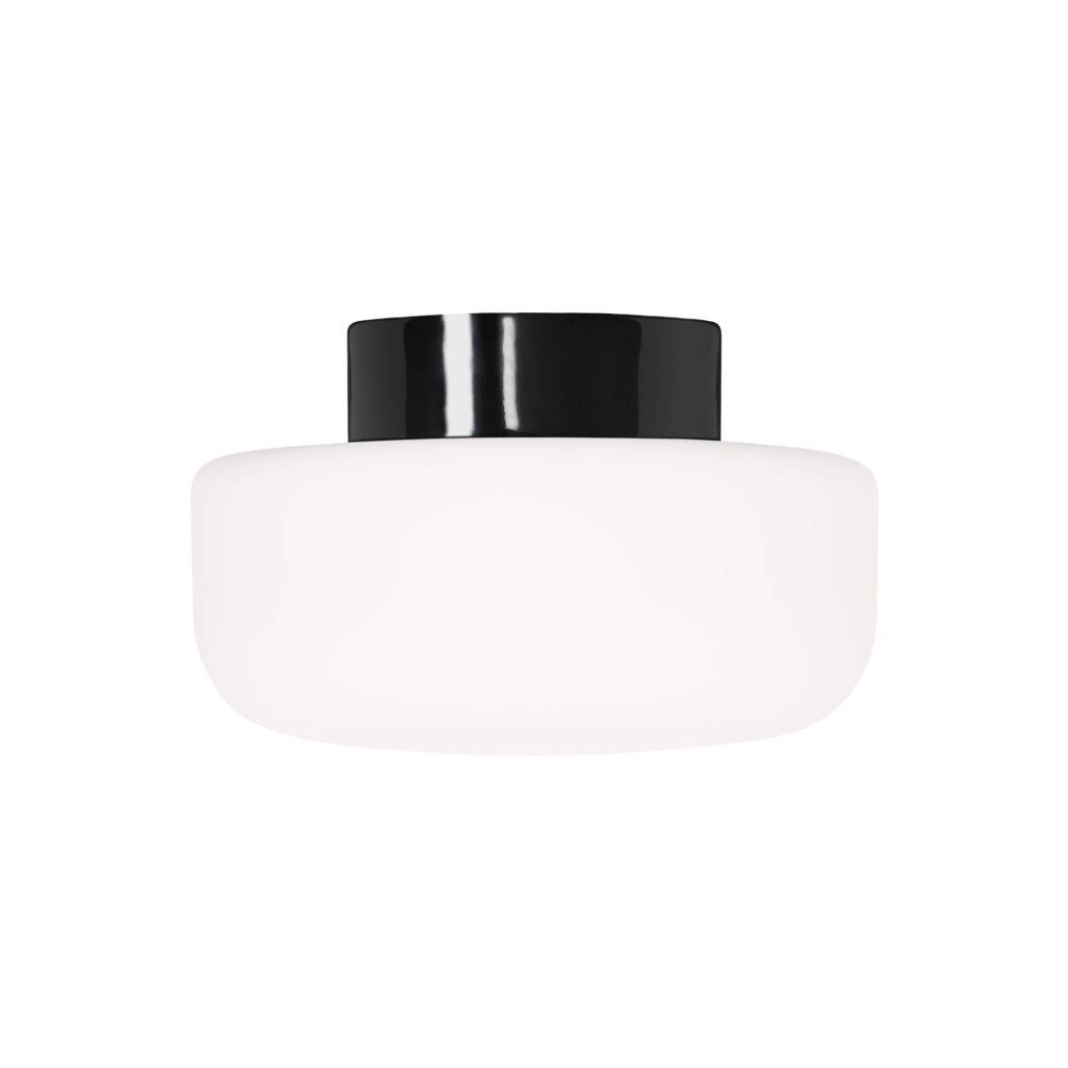 IFÖ Electric Plafond/vägg Solenne matt opalglas Ø250 svart