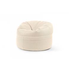 Roll100 Capri ute sittpuff & saccosäck rund (Färg: Beige)