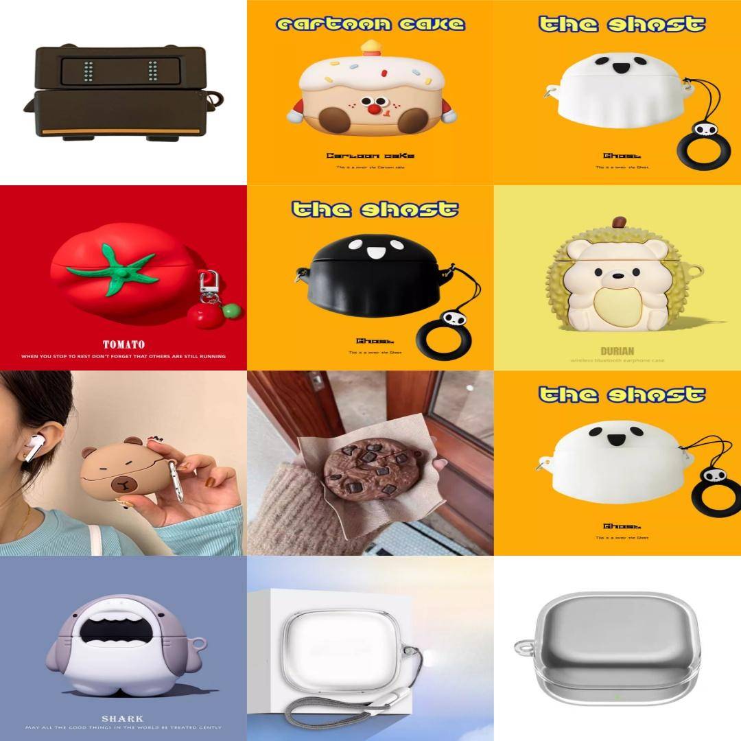 Tecknad Silikonfodral För Samsung Galaxy Buds 4 4 Pro Trådlösa Bluetooth-hörlurar För Buds 4 Pro Tillbehör Skyddande Fodral brown