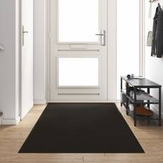 vidaXL Dørmåtte Rektangulær Sort 120x350 cm