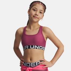 Under Armour Crossback Girls' Sports Bra Fuchsia Dusk / White YSM (127 - 137 cm)