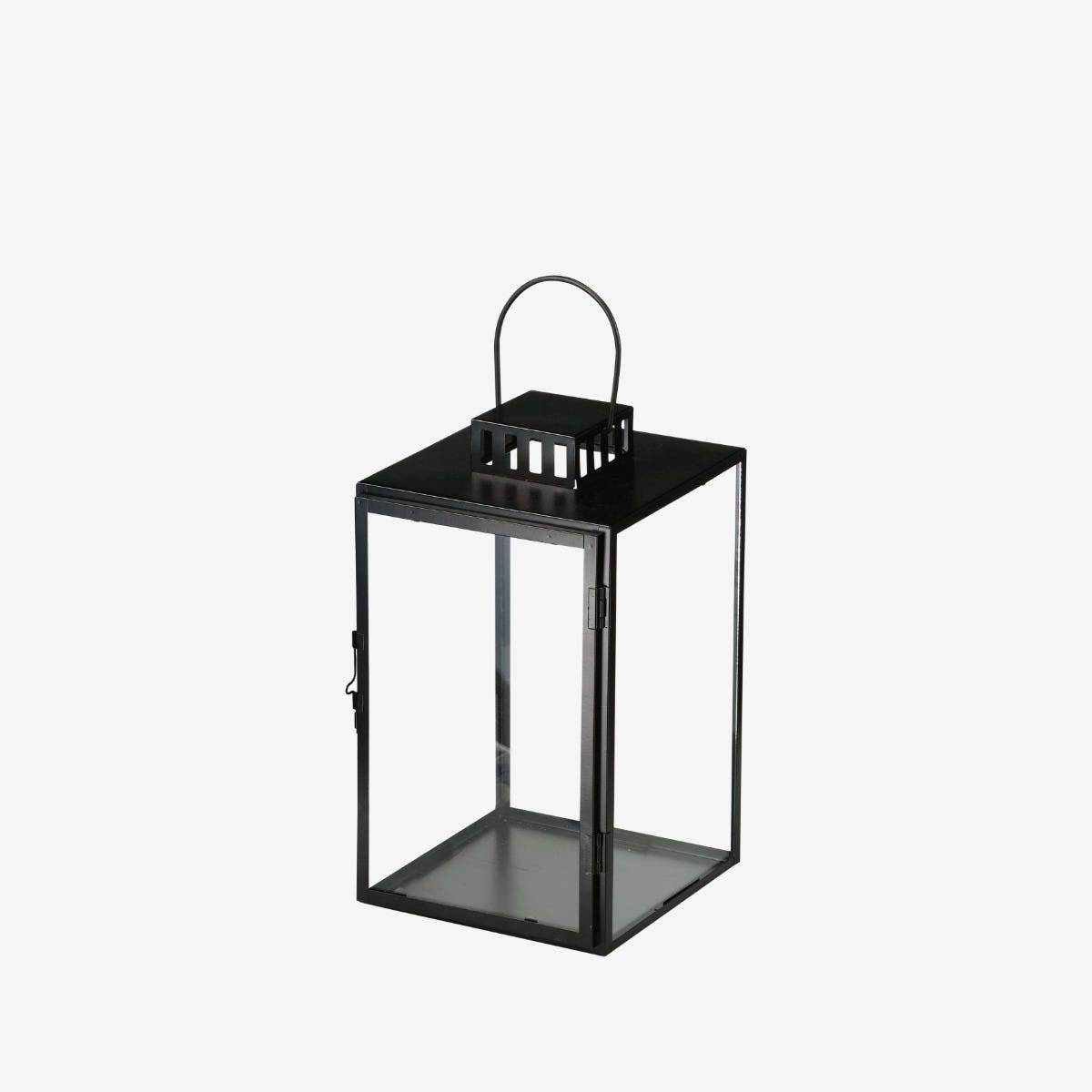 Lykta Metall 30,5cm Svart