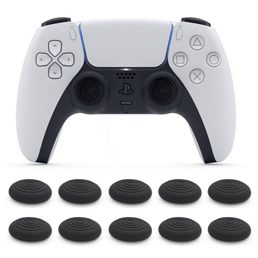 Silikonebetræk til gamingcontrollere, tommelfingergreb, skridsikker, svedfri, præcisions- og skridsikker, omfattende beskyttelse til PS5, PS4,
