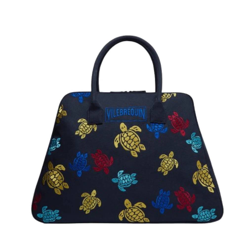 Vilebrequin Canvas Taske Multifarvet Skildpadder Dans - Tasker - Dame - Flerfarvet - ONE SIZE - Bomuld