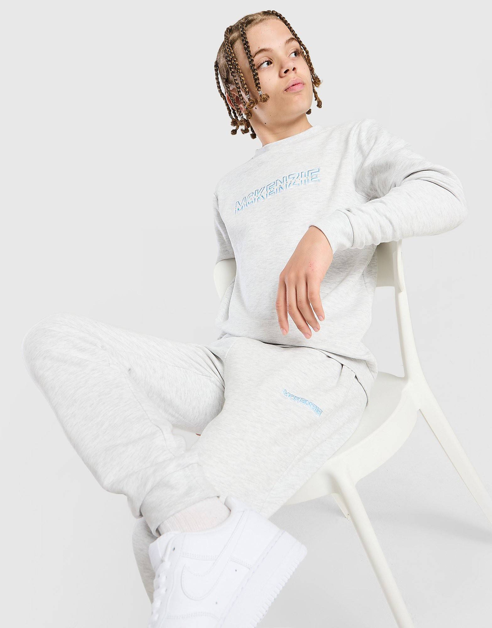 McKenzie Dual Crew Tracksuit Junior, Grå