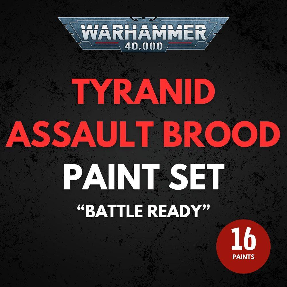 Tyranid Assault Brood Paint Set Warhammer 40K - Battle Ready.