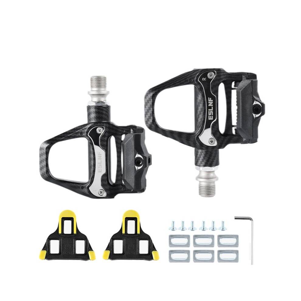 ESLNF Road Bike Self-Locking Pedal Cleat Bicycle Self Locking Pedal for SPD SL System with Locking Plate B
