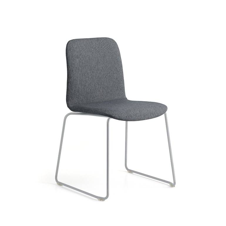 Stol LABELL, medstativ, silver/antracit