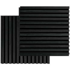 FibroTech Square Akustikpanel i black oak 22x520x520 mm - 2 stk.