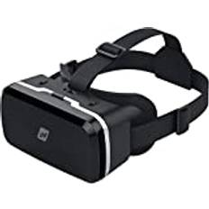 NK VR-Glasögon Headset - Smarta 3D-Glasögon för Virtuell Verklighe, Smartphones från 4,7" - 6,53", Betraktningsvinkel 90-100º, 360º Rotation, Justerbar lins och linsupill - Svart