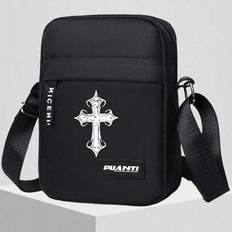 Cross Element Small Messenger Bag Axel Mini Liten Axelväska Messenger Liten Ryggsäck Lätt Pojkar och Flickor Messenger Bag Multifunktionell Vattentät - Multifärgad (En-Storlek)