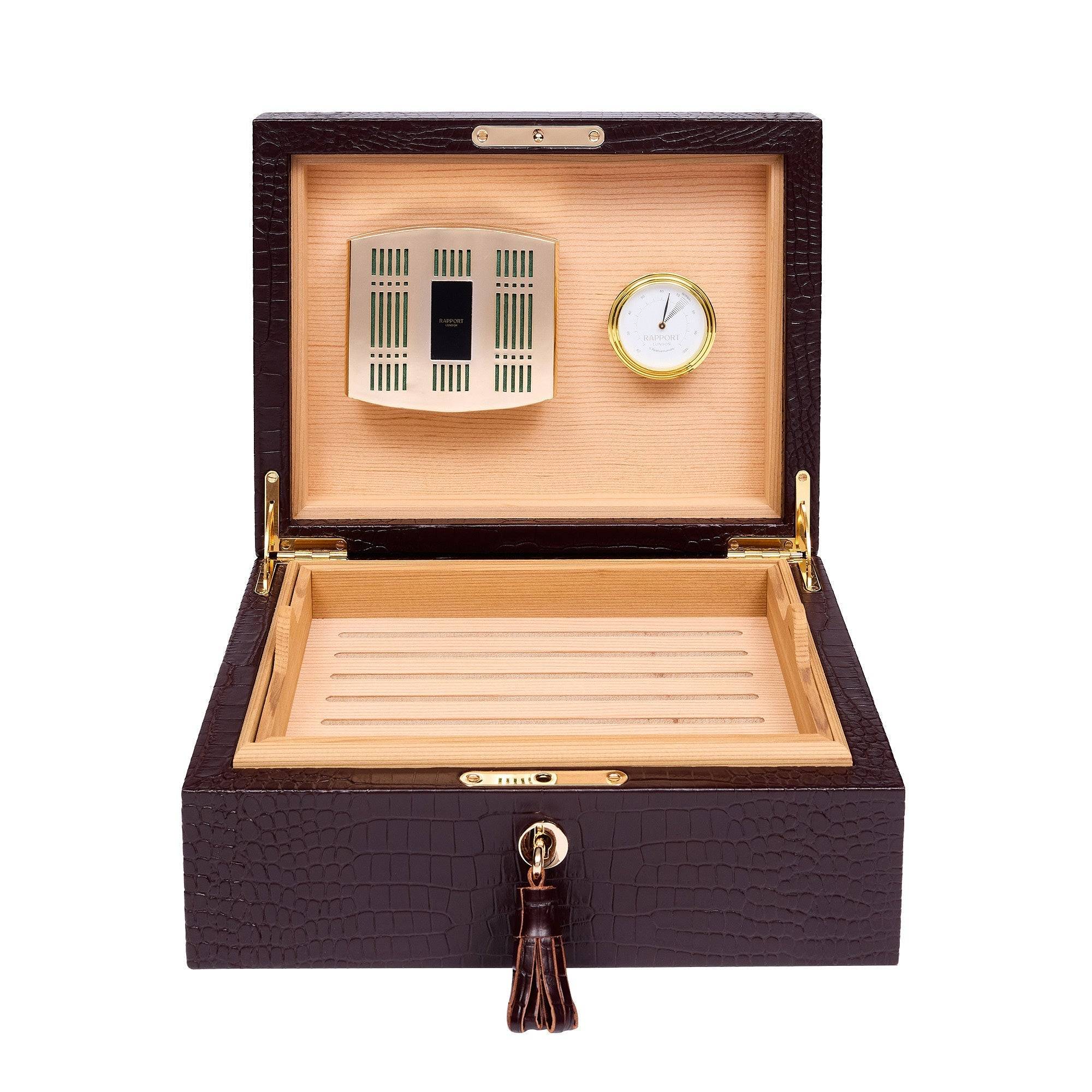 Rapport Brompton Brown Medium Humidor