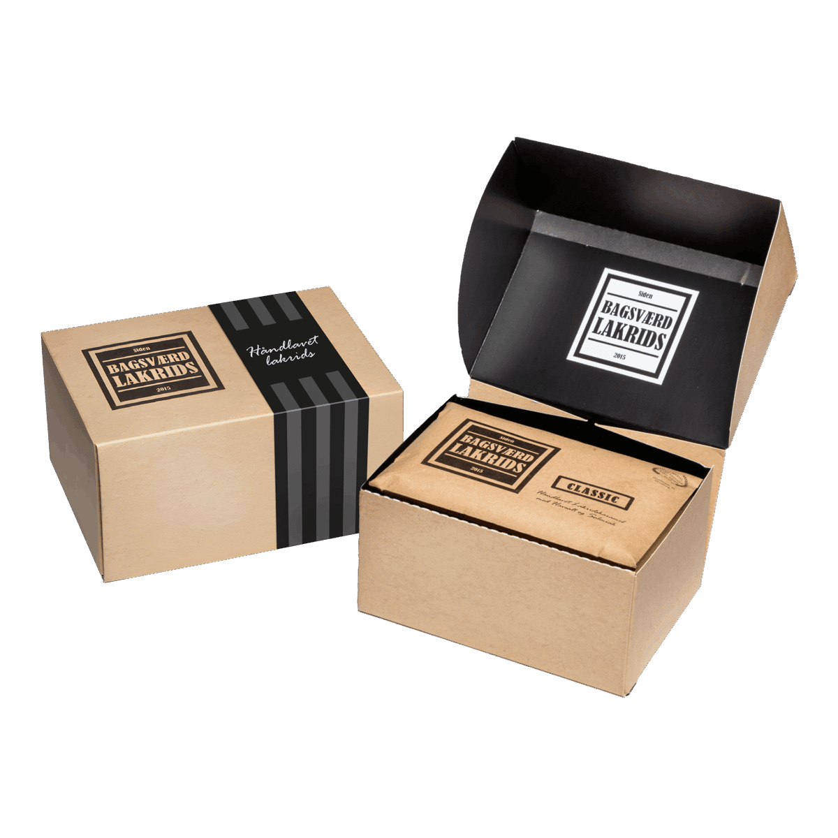 Sort Gavebox (Kun plader)- Bagsværd Lakrids