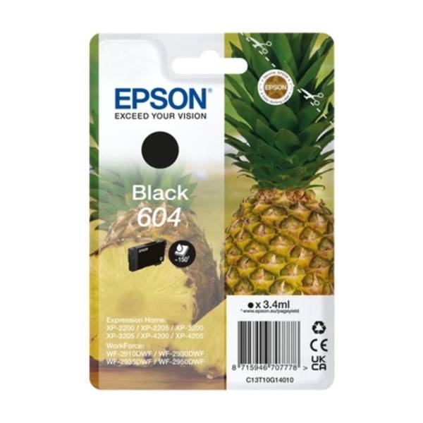 Epson T604, svart bläckpatron