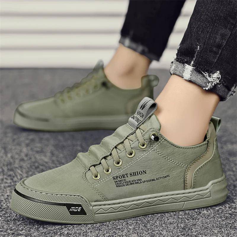 2024 Nya Vardagsskor Herr Sneakers Utomhus Canvas Promenadsko Loafers Bekväma Herrskor tenis hombres cm gray