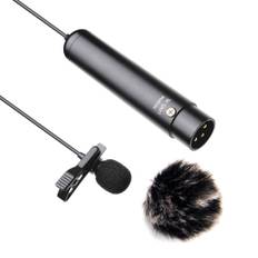 Nicama XLR Pin Microphone Phantom Power Omnidirectional Clip Condenser Microphone for Canon Sony Panasonic Camcorder ZOOM H4n H5 H6 Tascam LVM1-XL