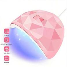 Professionell Nagellampa UV LED-lampa För Naglar Nageltorkare Maskin Nagel Hembruk Lätt UV Gellack Manikyrutrustning Verktyg - Rosa (En-Storlek)
