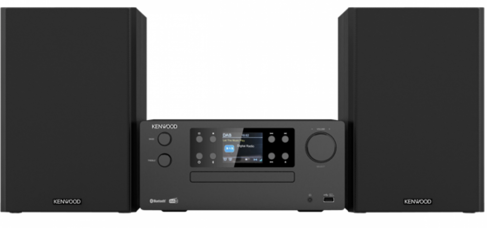 Kenwood M-925 DAB Svart med svarta Högtalare
