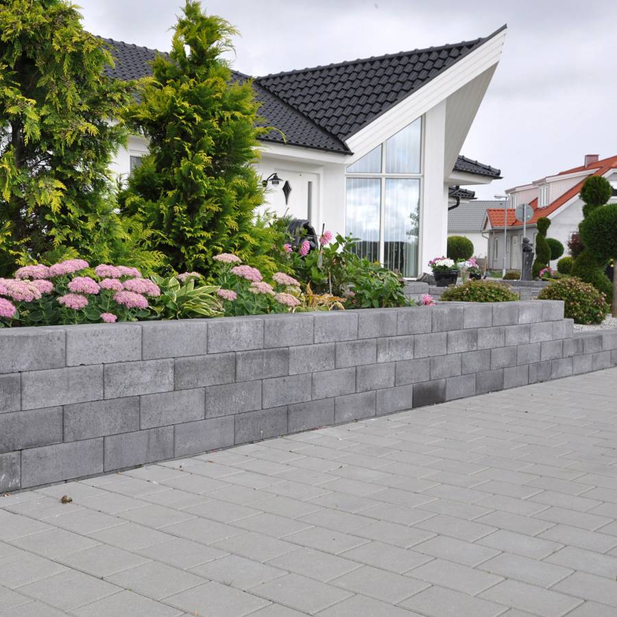 Basicmur grågrafit 39,2x19,5x14 cm - Grågrafit (39,2x19,5x14 cm)