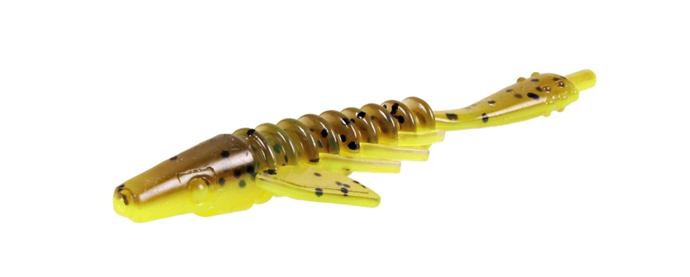 CWC Pigster Gecko (8,5cm 4-pack) Brown Chartreuse Flake