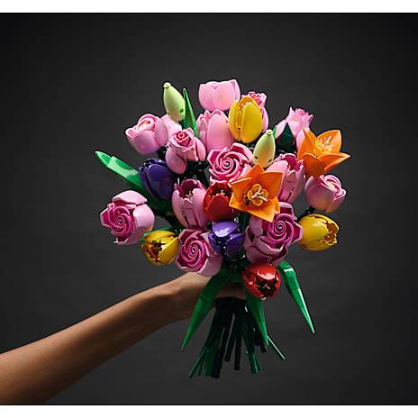 LEGO Botanicals buket m. pink roser 10374 + tulipaner 11501