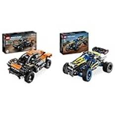 LEGO Technic NEOM McLaren Extreme E Race Car Set, Auto-Spielzeug mit Rückziehmotor & Technic Offroad Rennbuggy, Auto-Spielzeug für Kinder