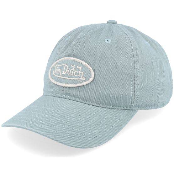 Von Dutch - Blå unconstructed Keps - Kids Oval Patch Light Blue Dad Cap @ Hatstore